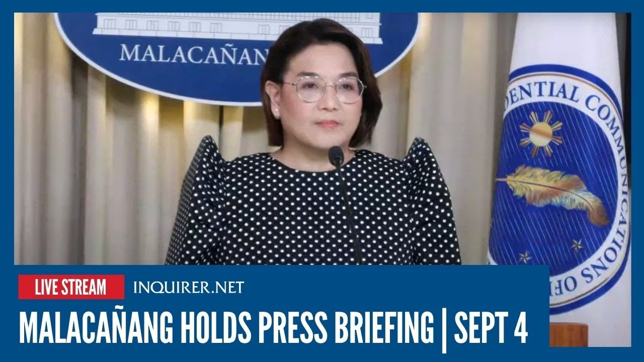 LIVE: Malacañang holds press briefing with PCO Undersecretary Claire Castro | Sept 4