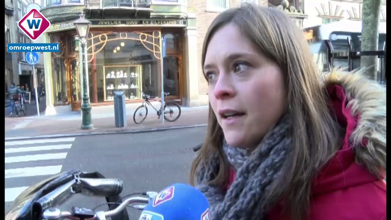 Proef met fietsparkeervakken in Breestraat Leiden