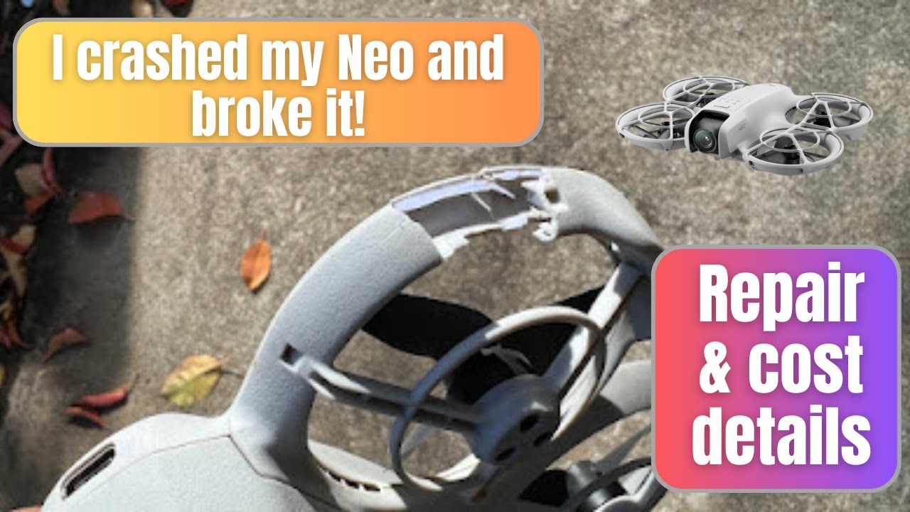 I crashed my DJI Neo and broke it - causes, repair, and test flight