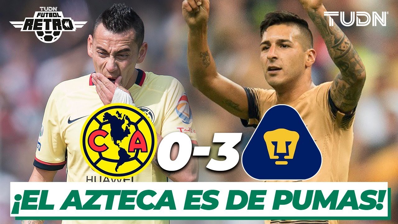 &iexcl;Orgullo azul y oro! Pumas pasea al Am&eacute;rica en el Azteca | Am&eacute;rica 0-3 Pumas AP 15 | TUDN