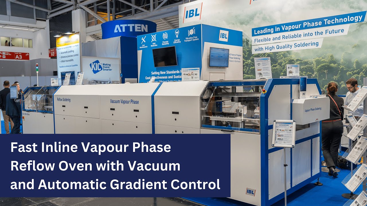 Fast Inline Vapour Phase Reflow Oven with Vacuum and Automatic Gradient Control