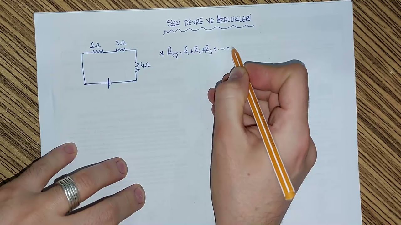 Eşdeğer Direnç Hesaplama-Eşdeğer Devre-Seri, Paralel,Karışık Devre Soru Çözümü-Eşdeğer Direnç Konu