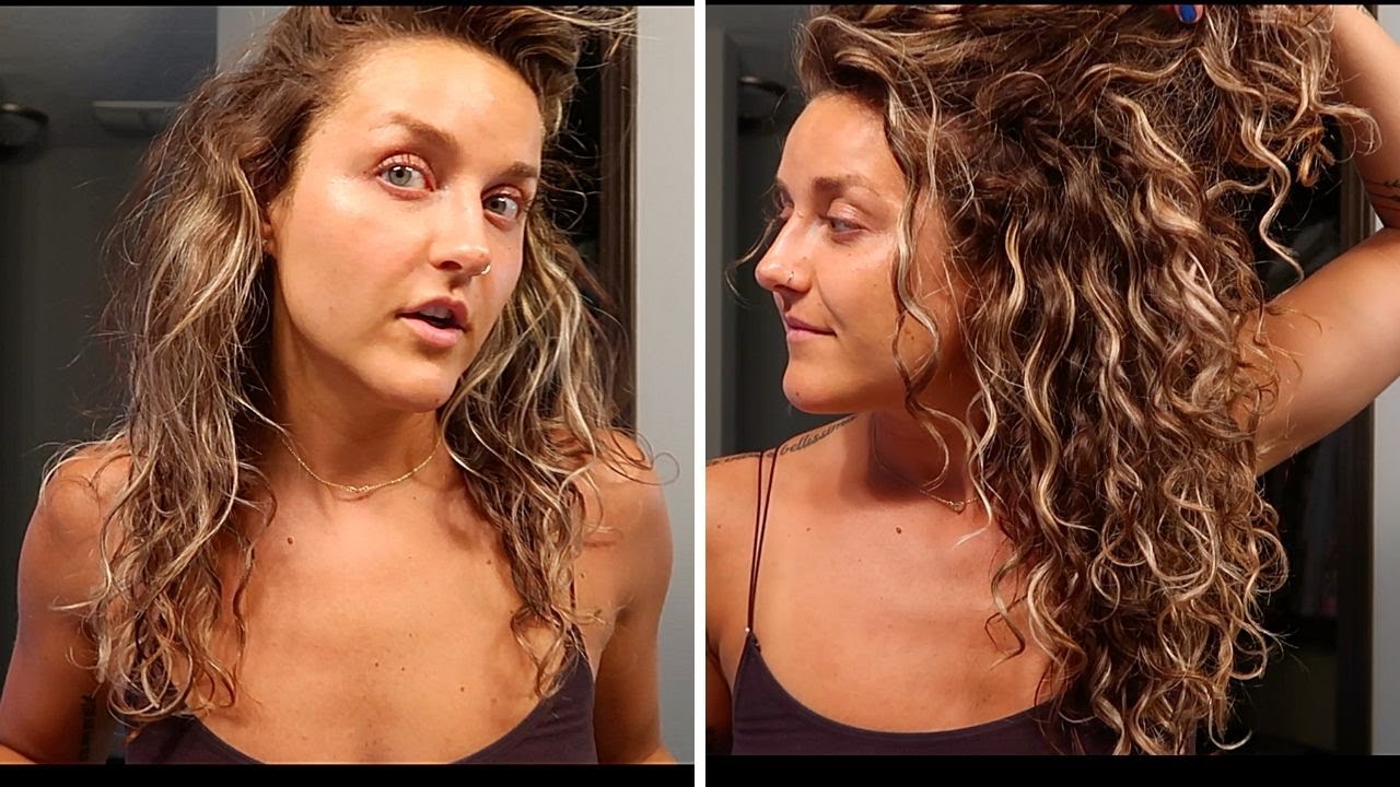 AFTER WORKOUT CURL REFRESH | EASY & 3 PRODUCTS ONLY! | CURLY GIRL METHOD