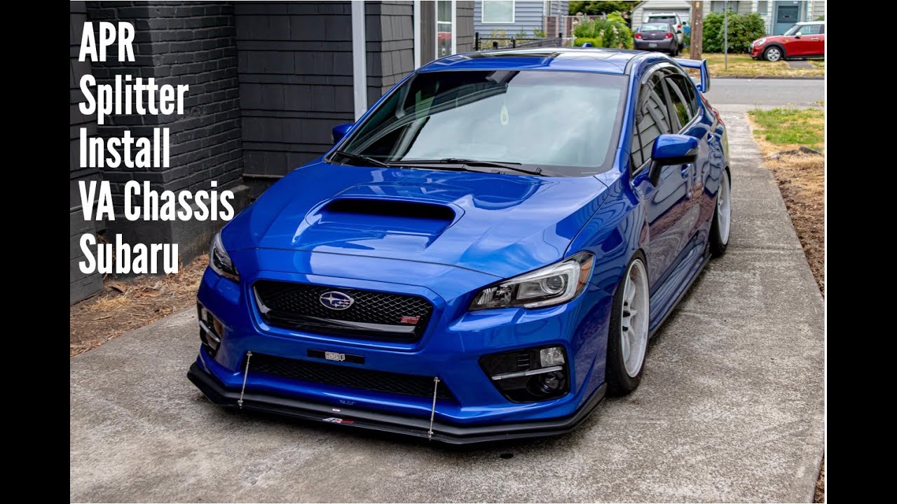 APR Splitter Install STI
