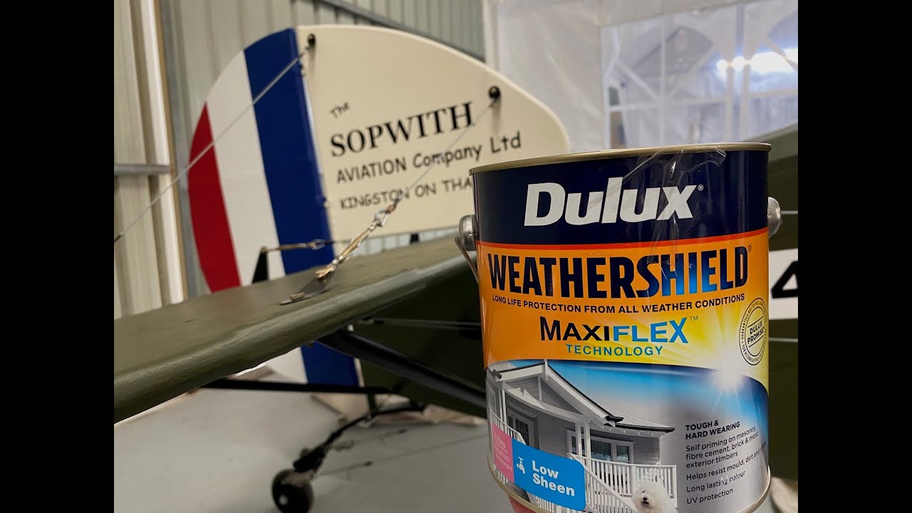 Using acrylic latex paint to finish my Sopwith Camel Aircraft