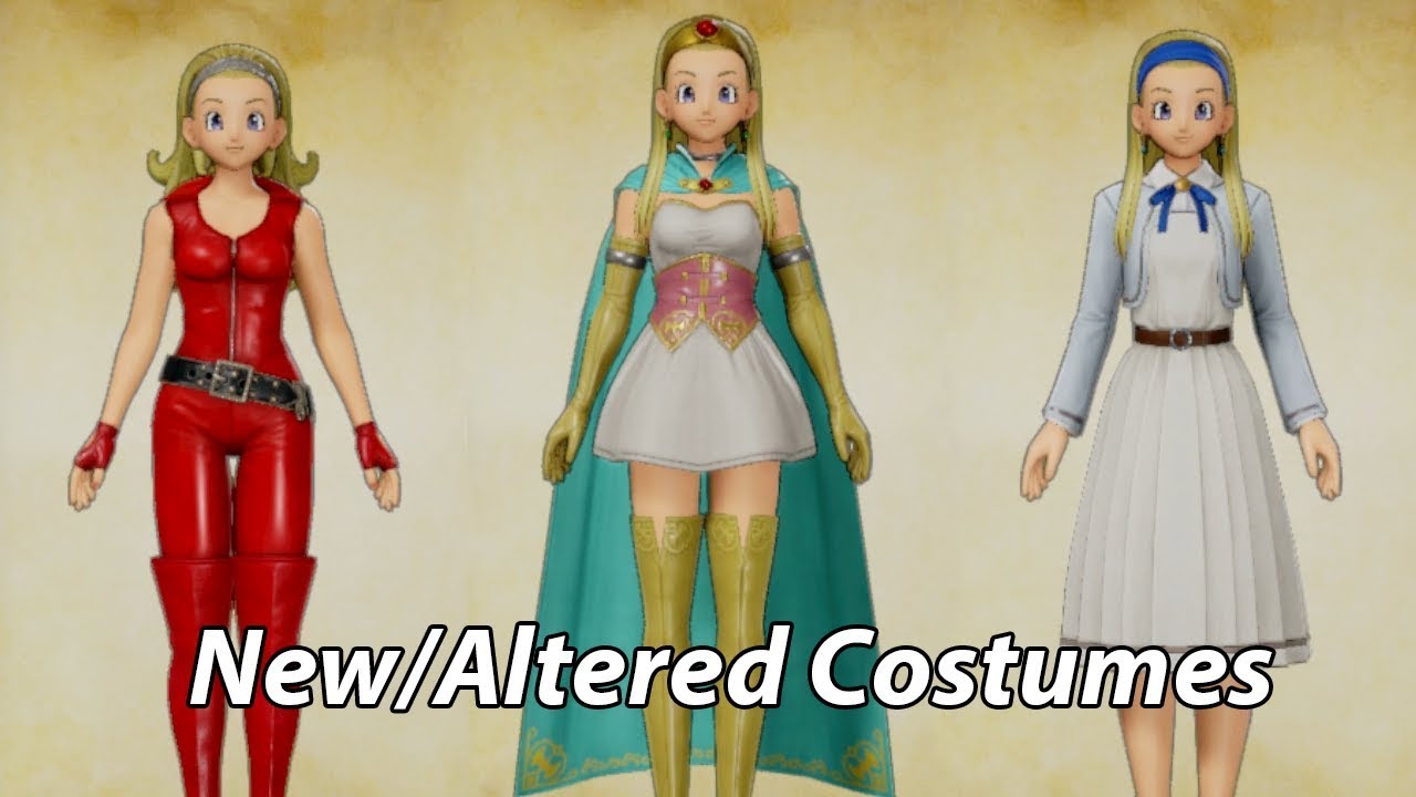 All Serena Costumes - Dragon Quest XI S