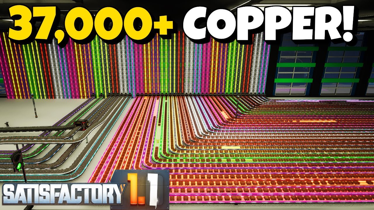 I Built a 37,800 Copper Ingots/Min Megafactory in Satisfactory