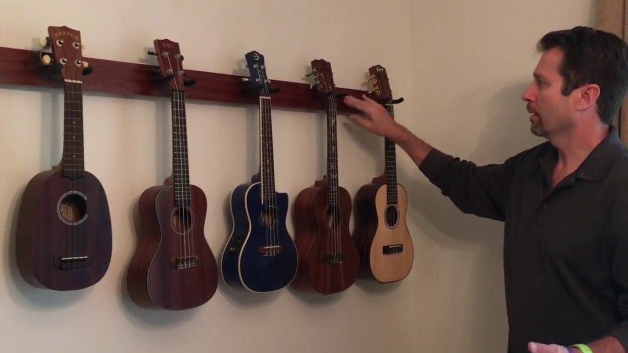 Build a classy Multiple Uke Wall Hanger for $15-$20 or less