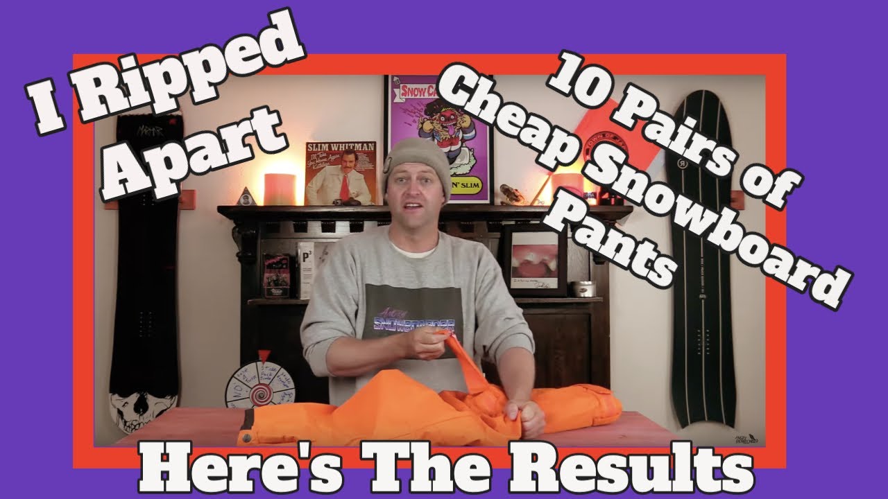 What Do You Find When You Deconstruct 10 Pairs of Cheap Snowboard Pants?