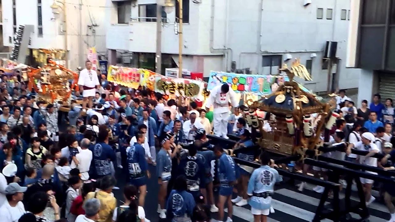 龍ヶ崎市　祗園祭 御輿揃踏み　2015　各地区の頭紹介