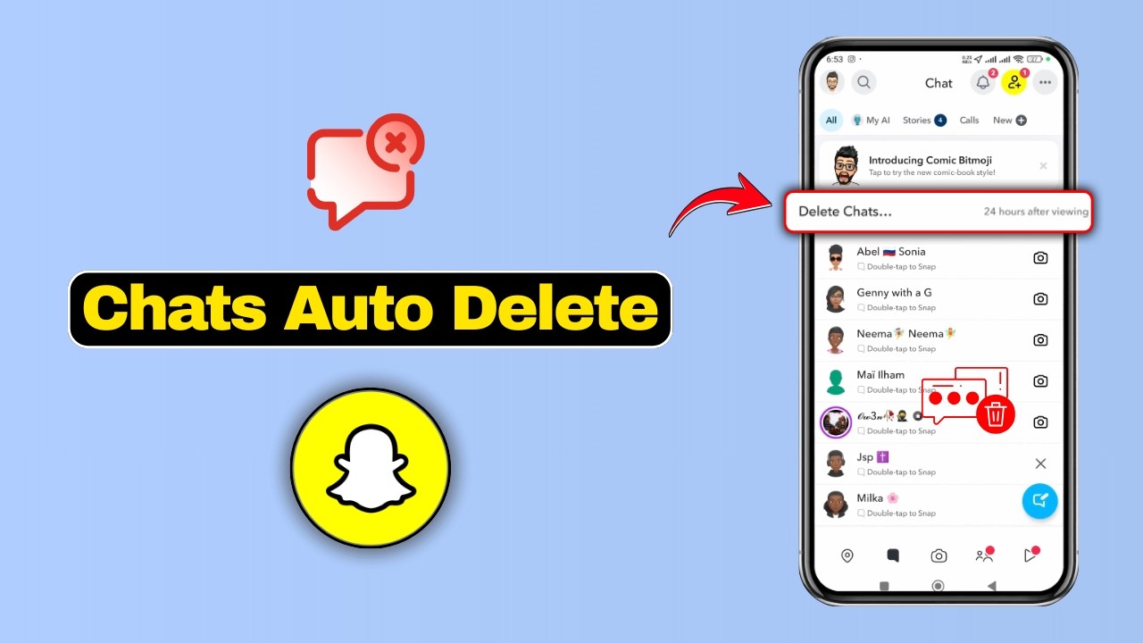 How to Auto Delete Chats on Snapchat | Clear Messages Automatically