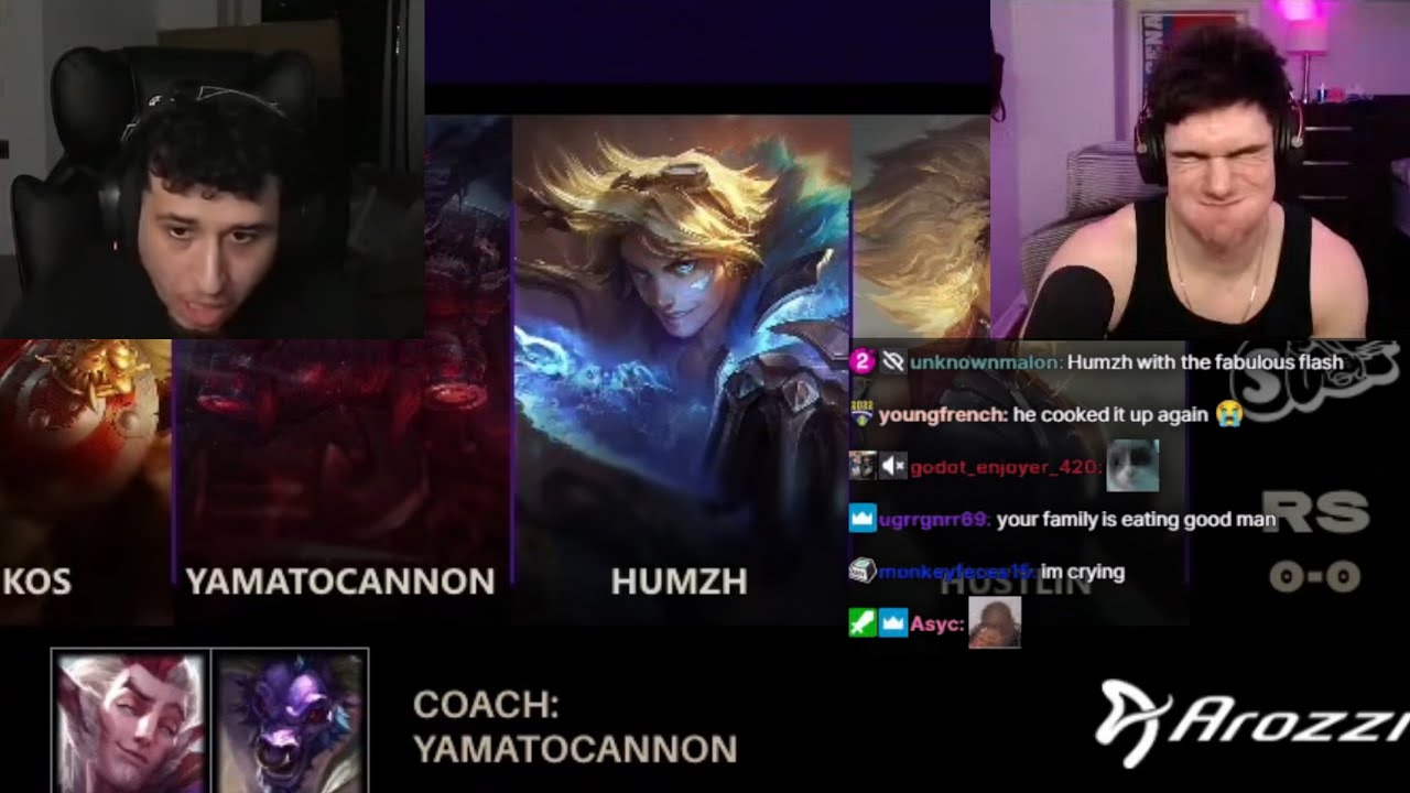 nickich live hate watches humzh's first time playing in pro play (the ruddy sack in nlc)