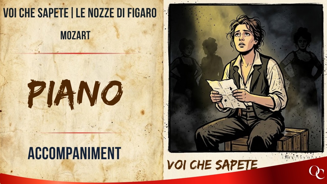 Voi che sapete, Piano accompaniment, Mozart, Le nozze di Figaro