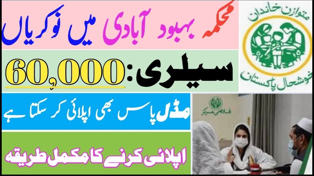 Population Welfare Department Jobs 2026 |New Jobs 2026 in Pakistan Today | latest jobs