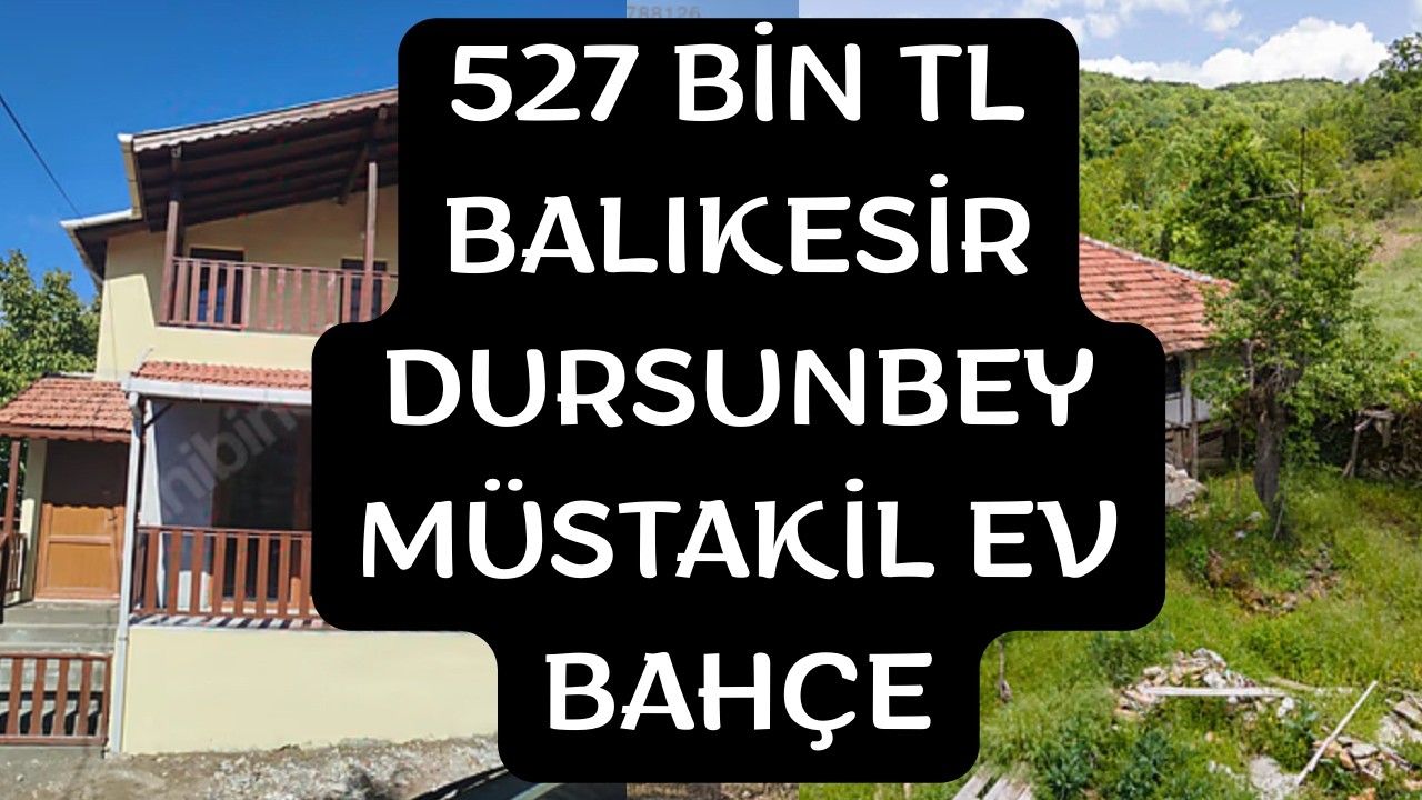 527 BİN TL SATILIK MÜSTAKİL EV BAHÇE