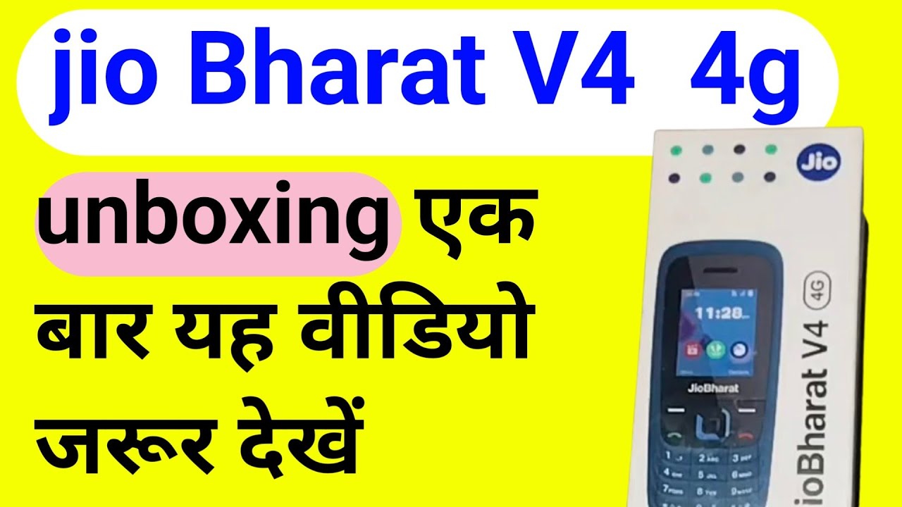 Jio Bharat V4 4G unboxing and review