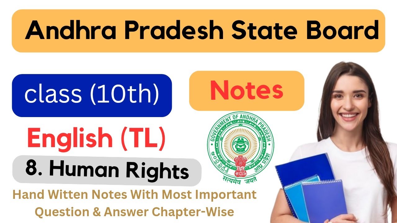 Ap 10th class English unit- 8 human rights question and answer Andhra Pradesh state board.