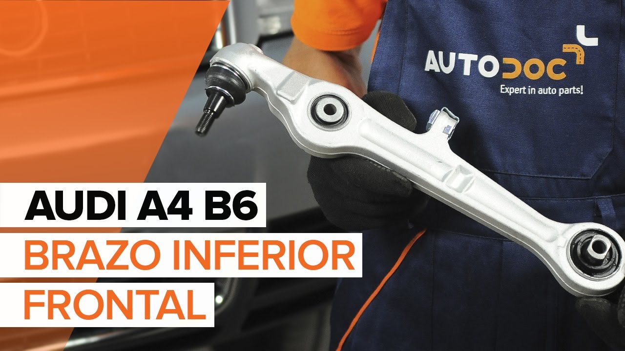 Cómo cambiar el brazo inferior delantero en AUDI A4 B6 INSTRUCCIÓN | AUTODOC