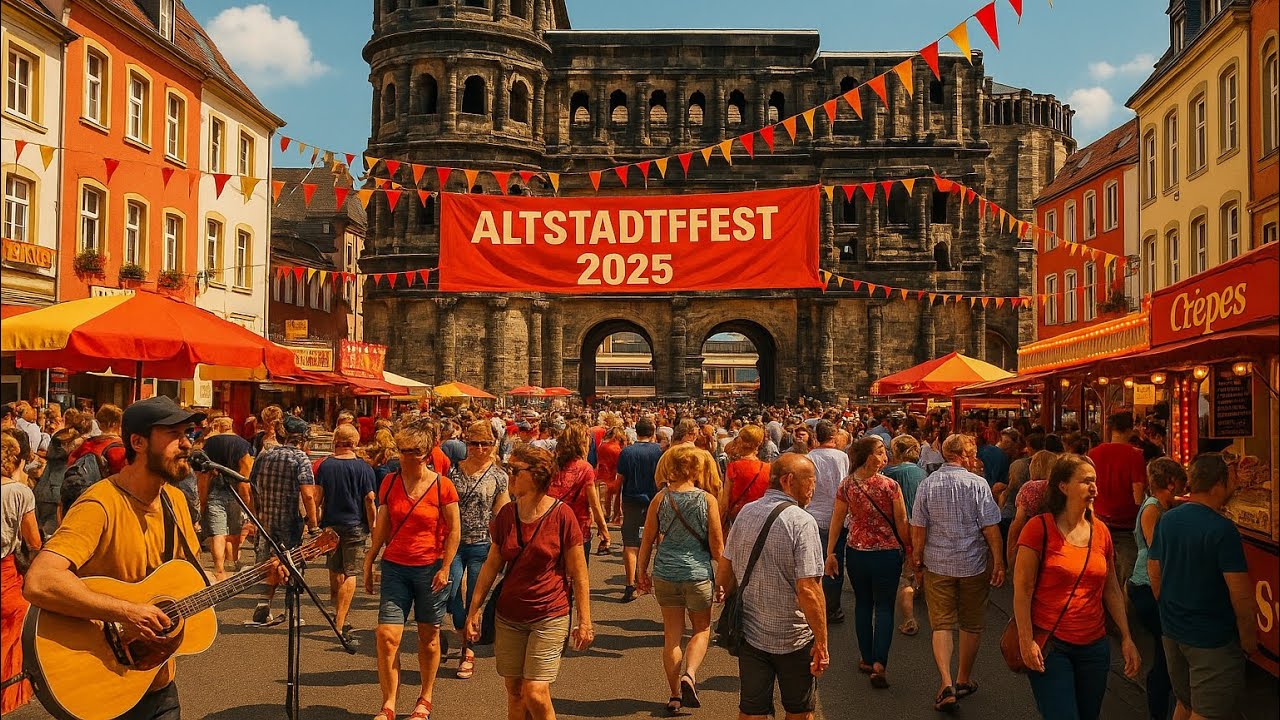What’s Happening at Trier Altstadtfest? I Filmed the Best Moments! | 2025 Vlog 🇩🇪