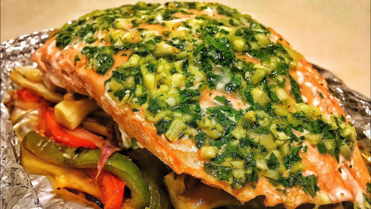 RECETA DE SALMON EN PAPILLOTE CON VERDURAS AL HORNO 2021.