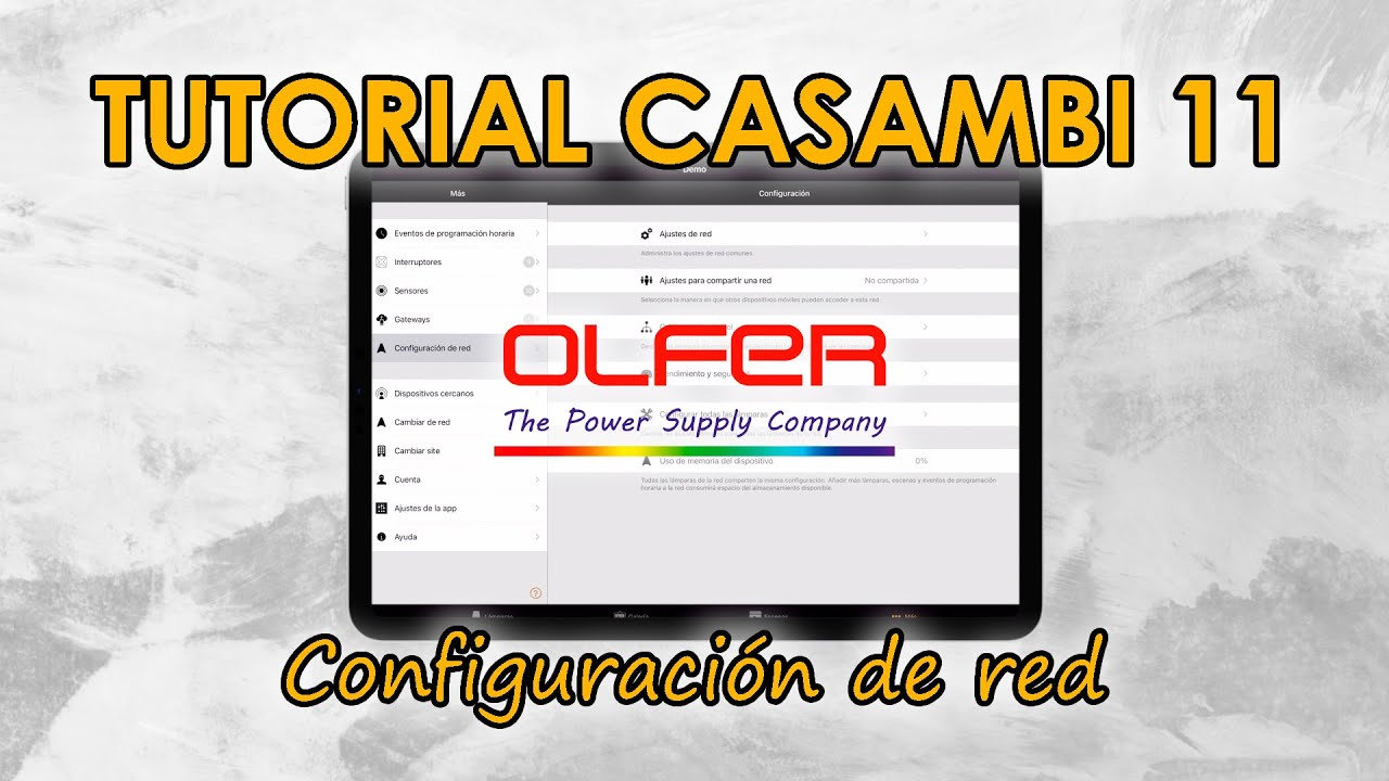 TUTORIAL CASAMBI 11 | Configuración de Red | Electrónica OLFER