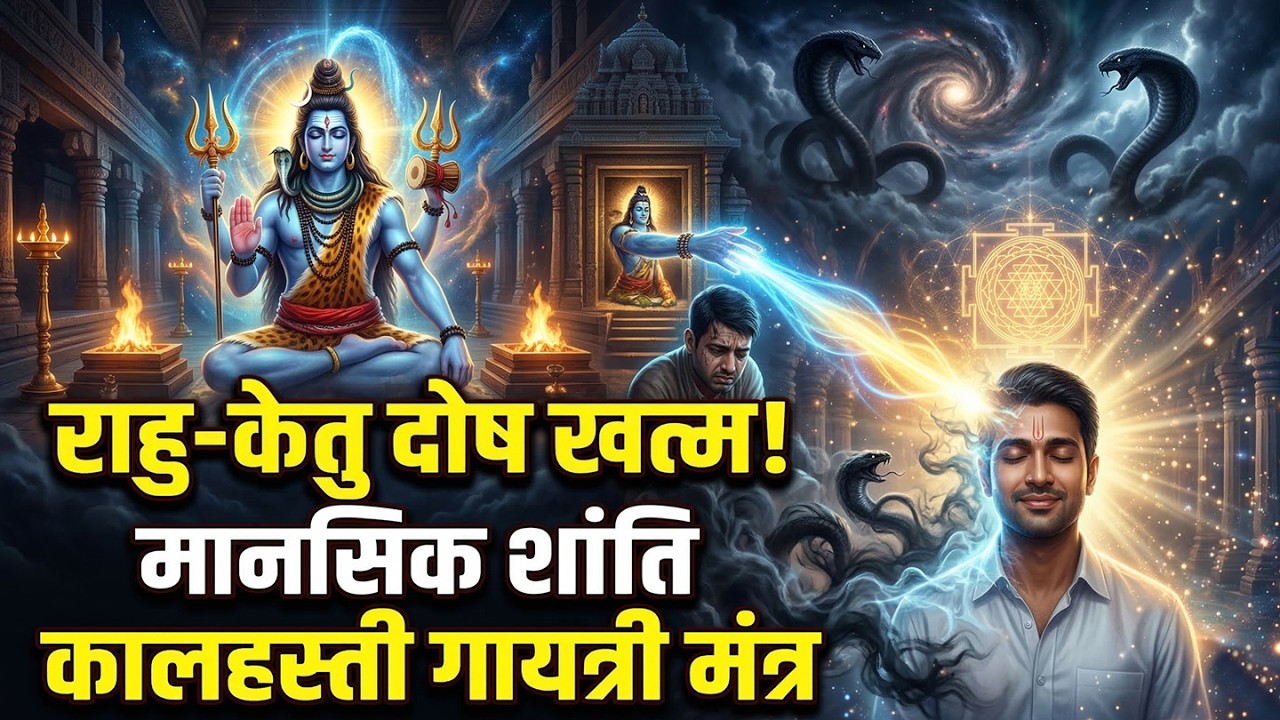कालहस्ती गायत्री मंत्र: राहु-केतु और कालसर्प दोष से मुक्ति: बस 108 बार सुनें | Gayatri Mantra