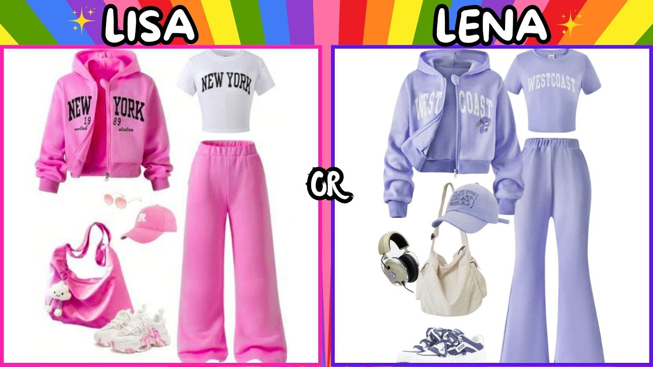 Lisa or Lena: Aesthetic Fashion Edition 👗✨ | Choose Your Style!