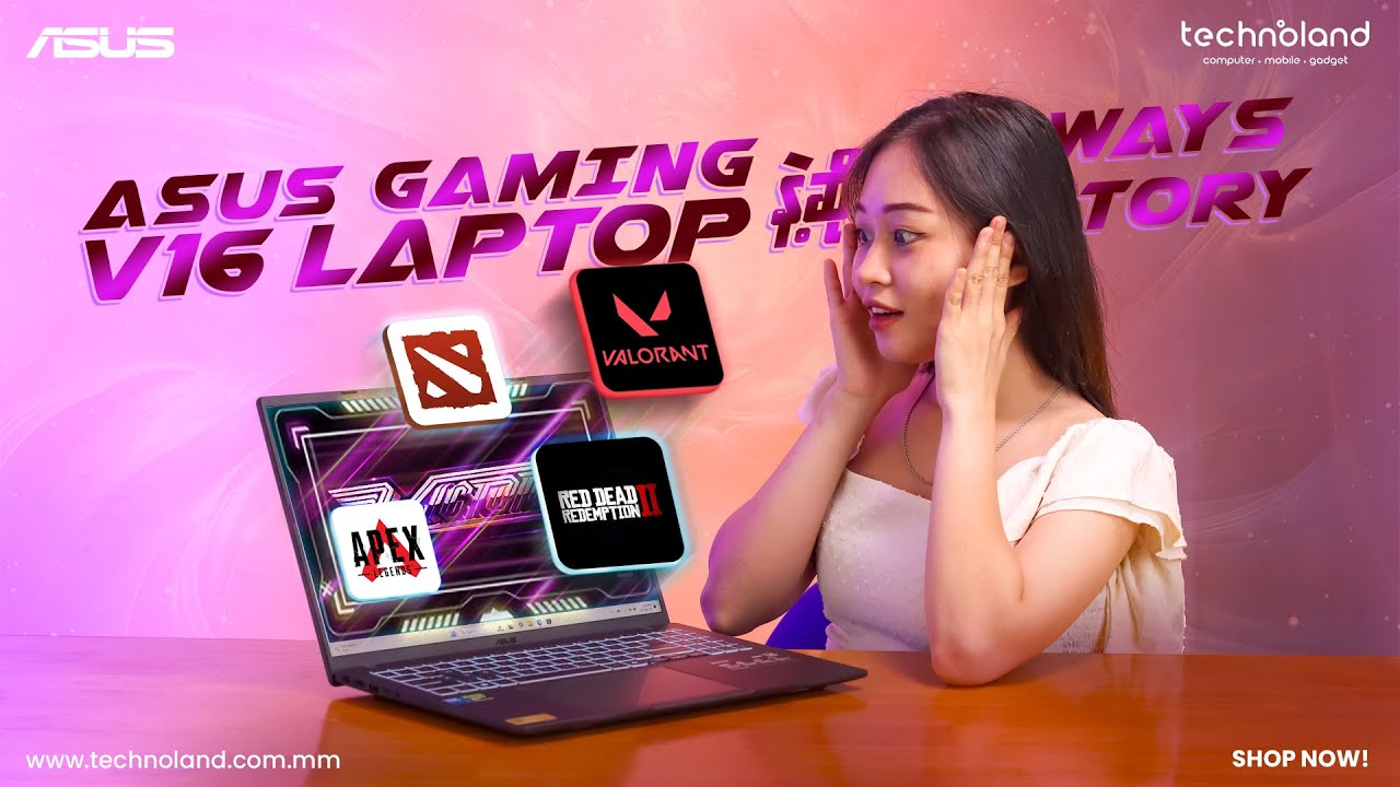 စျေးသက်သက်သာသာနဲ့ရမယ့် Asus ရဲ့  Gaming Laptop အသစ်  ASUS V16 🔥🔥