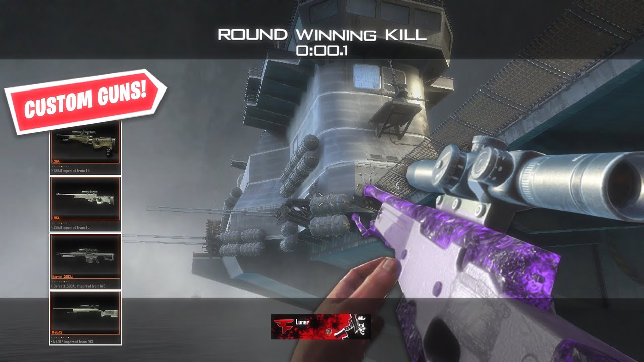 I HIT THESE BO2 TRICKSHOTS WITH CUSTOM GUNS! (BO2 Redacted Trickshotting)