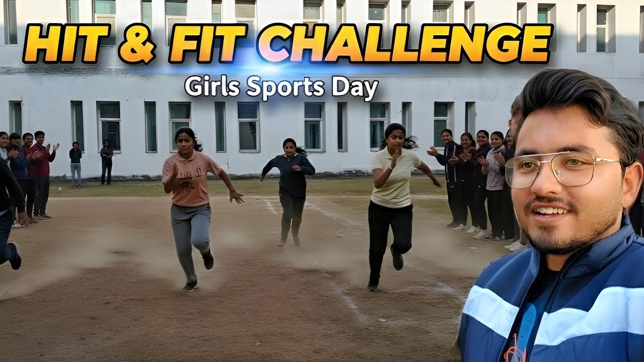 Girls Fitness Compitition | Glocal University Hit & fit challenge #college #fitness #viralvideo