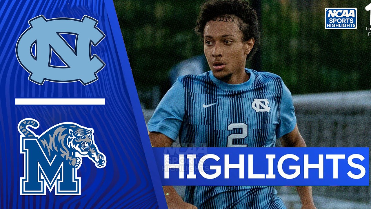 North Carolina vs Memphis | NCAA College Soccer Highlights | August 24, 2026