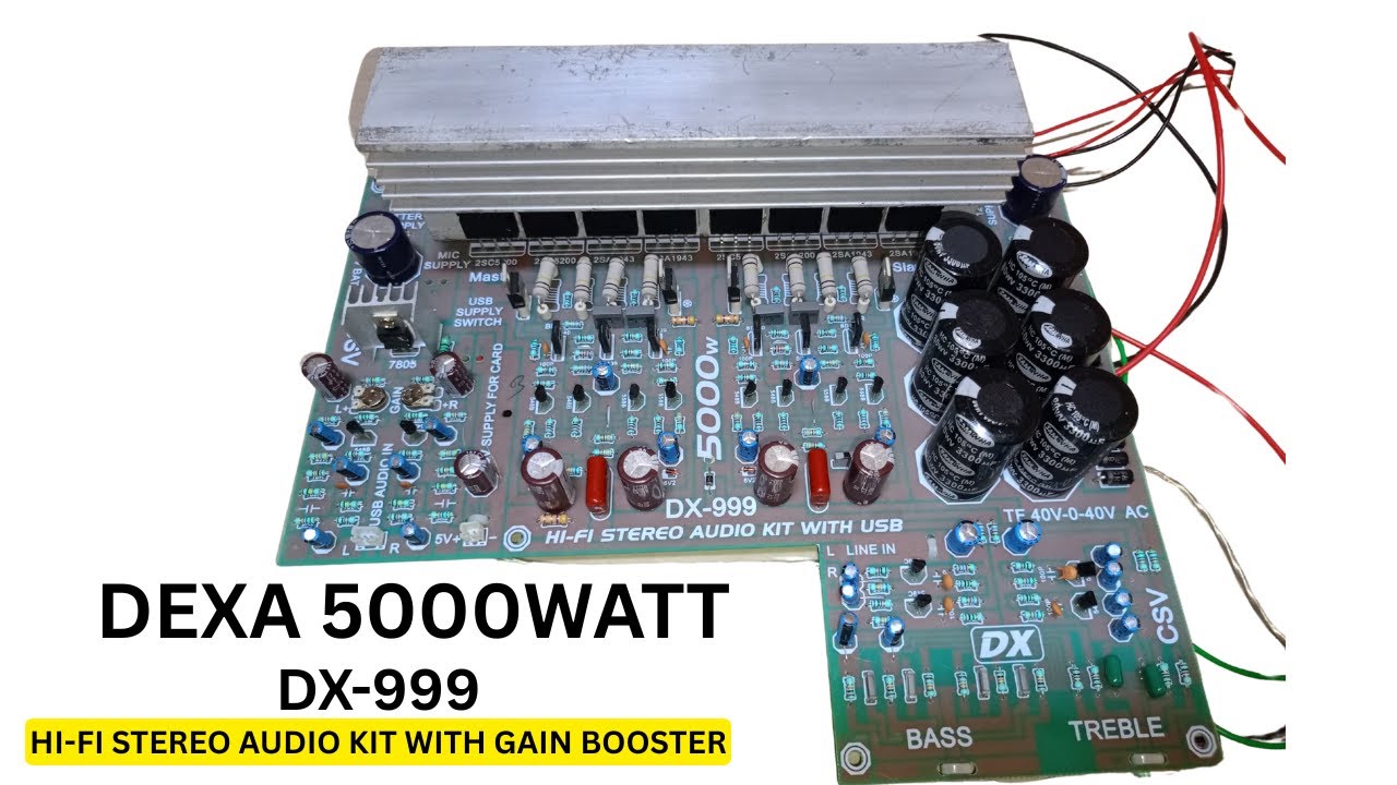 DEXA 5000 WATT AMPLIFIER BOARD || DX-999 REVIEW || UNBOXING || TESTING