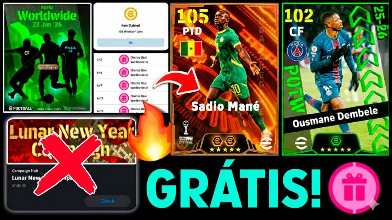 NOVIDADES! MANÉ BIG TIME PRIME | SHOW TIME BRASILEIRÃO EFOOTBALL 26 MOBILE!