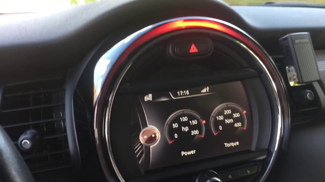 Mini One f56 stage 1 remap, scaled sport displays and BMW HMI coded