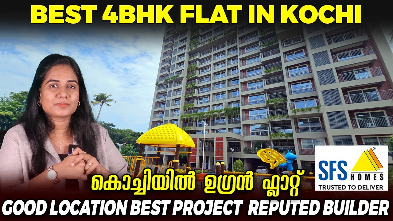 Beautiful 4Bhk Flat For Sale In Kochi Trikkakkara Near Edapally |  Semi Furnished SFS Highland Park
