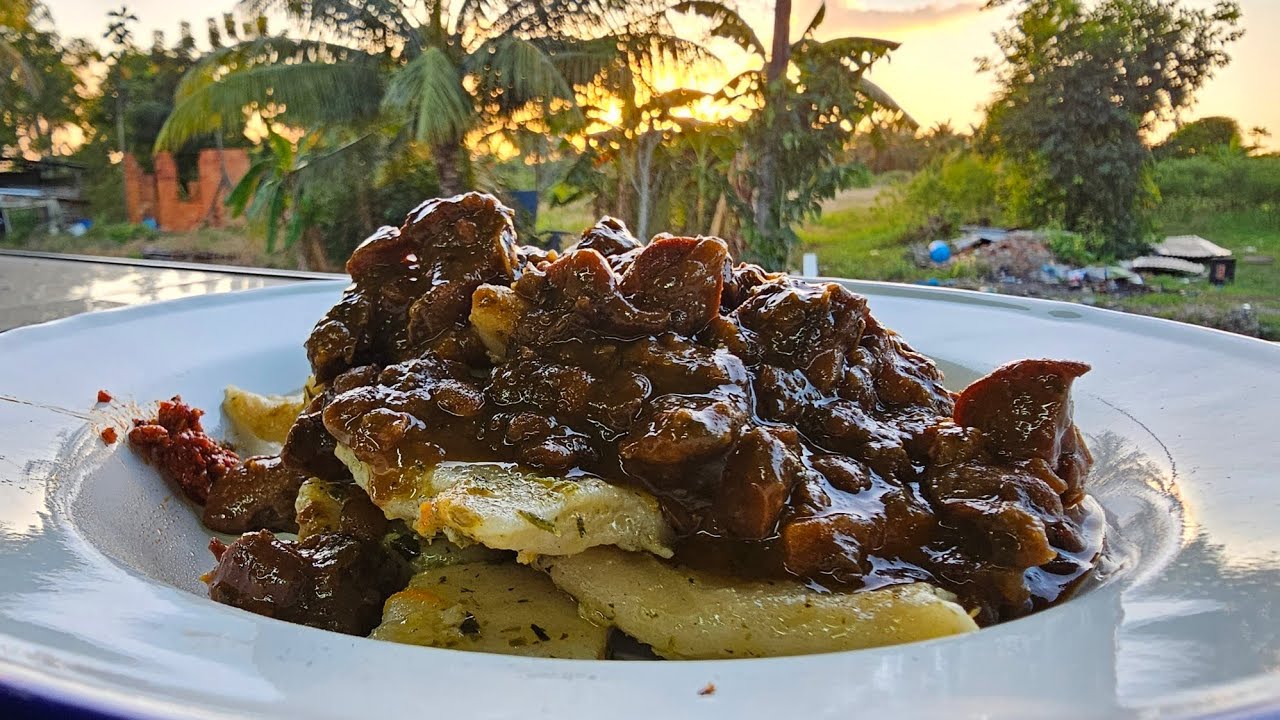 Stewed Gizzard with Lentils and Dumplings | Trini Style Kitchen