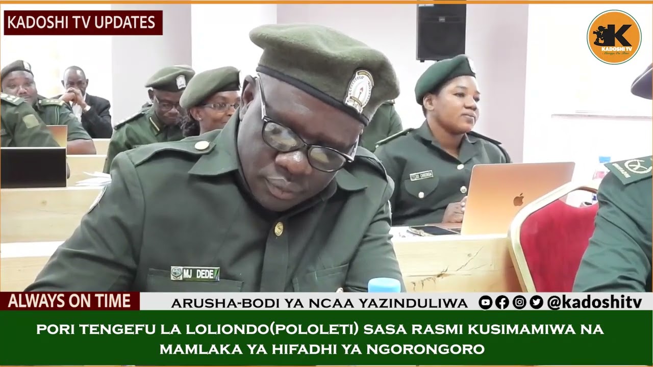 PORI TENGEFU LA LOLIONDO SASA RASMI KUSIMAMIWA NA MAMLAKA YA HIFADHI YA NGORONGORO