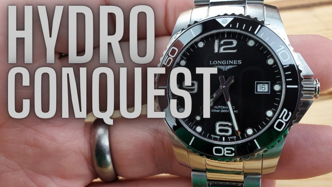 Longines HydroConquest 41 I — одни из лучших швейцарских часов класса люкс для дайвинга до 2000 д...