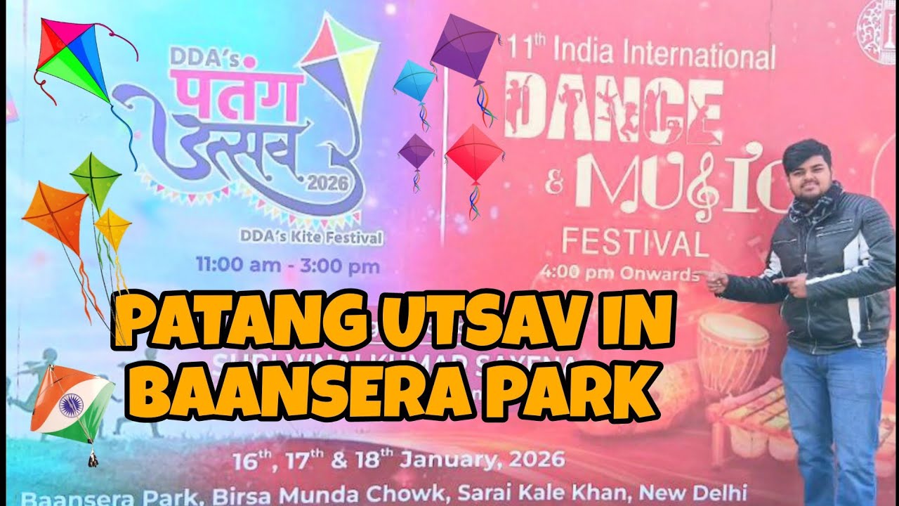 🪁Patang Utsav 2026 || Kite Festival in Baansera Park || Dance & Music Festival 🎶  #viral #kiteflying