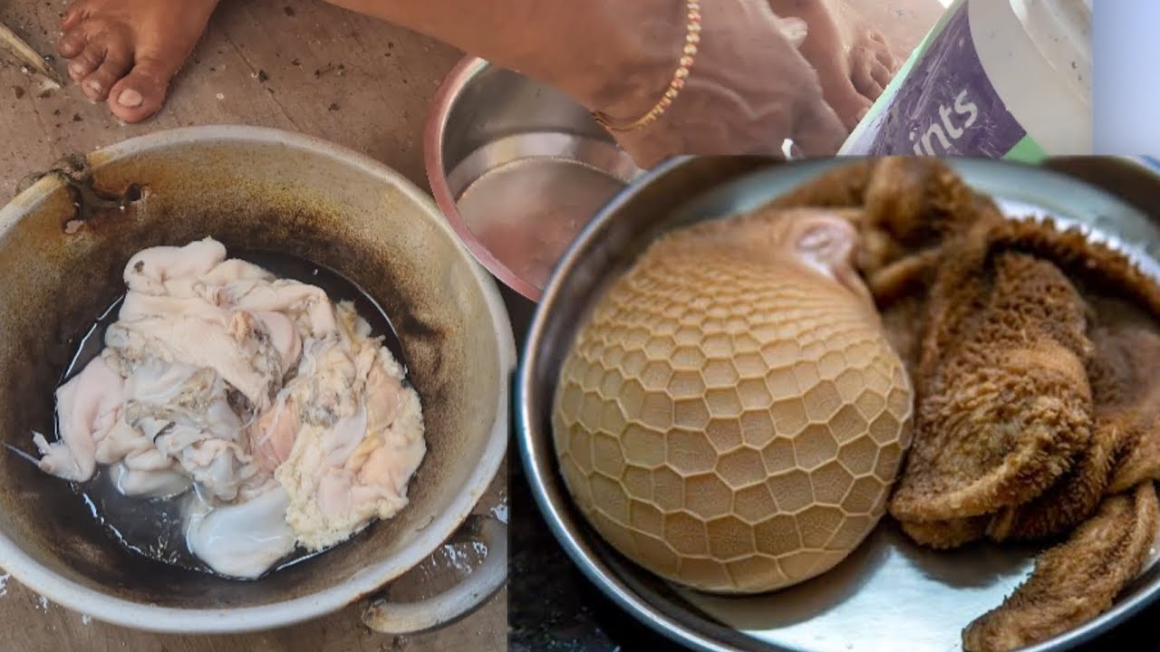 How to clean goat intestine ||ஆட்டு குடல் சுத்தம் செய்வது எப்படி 