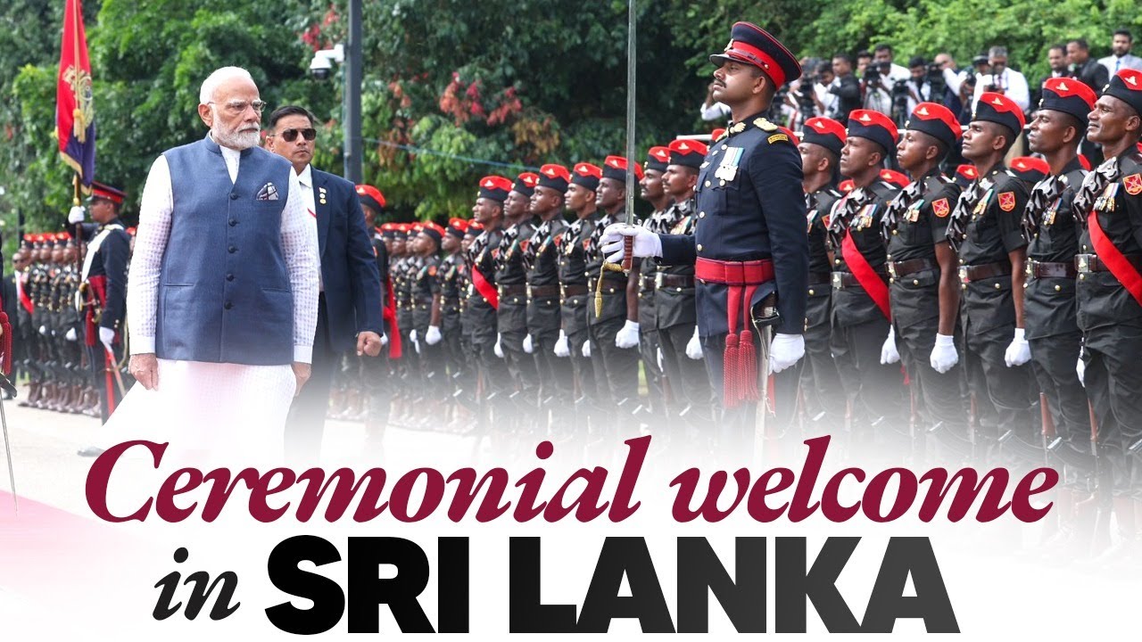 LIVE: PM Modi receives ceremonial welcome in Colombo Sri Lanka