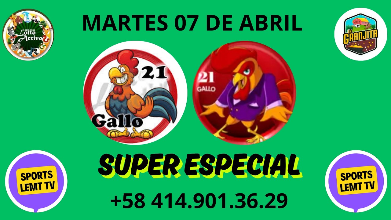 ✅ &iexcl;DATOS EXPLOSIVOS! 💥 Proyecciones para este 07 DE ABRIL en Lotto Activo Granjita Gu&aacute;charo Selva.