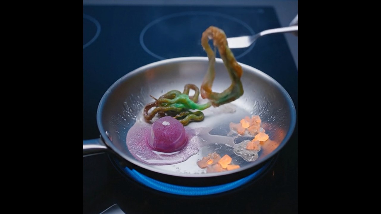 Would you eat the alien food being cooked?