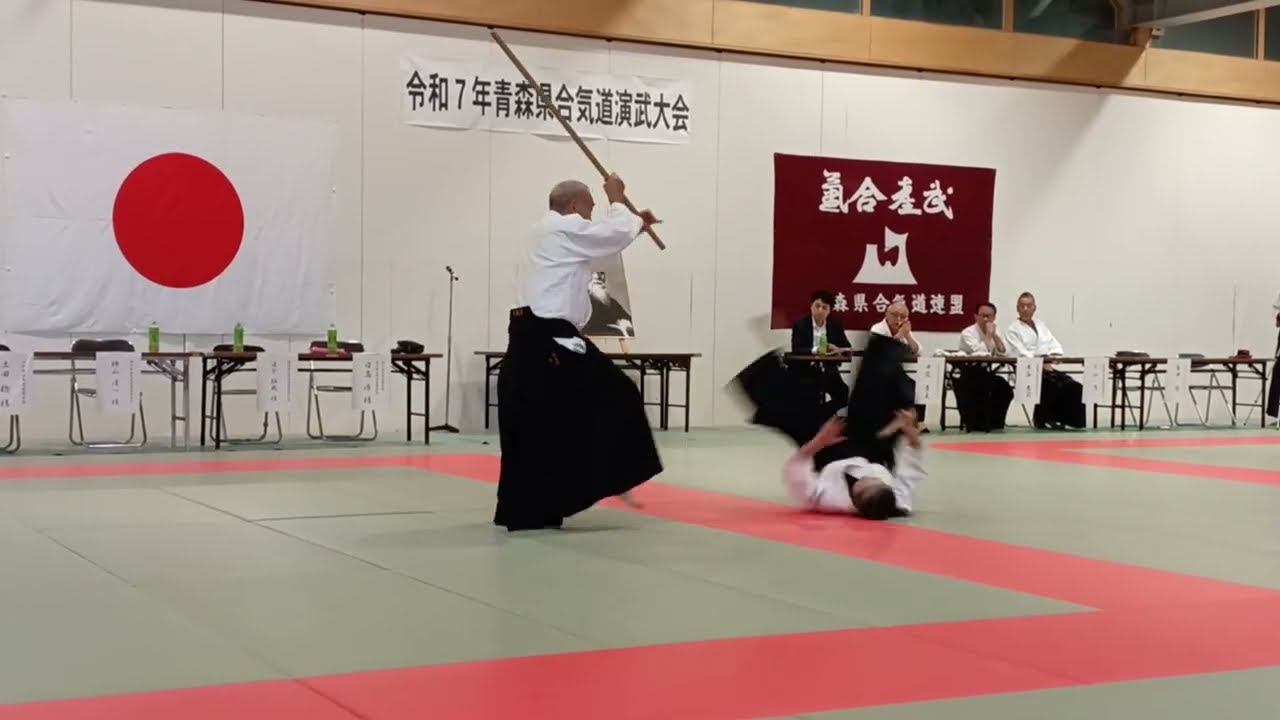 合気道　横山清一師範～青森県合気道連盟演武大会　招待演武～Aikido Yokoyama Seiichi Shihan~Aomori Prefecture Aikido Embukai~