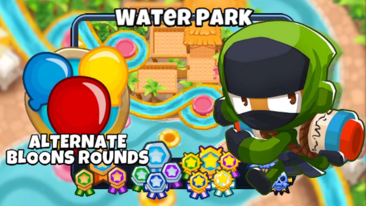 Water Park [Alternate Bloons Rounds] [🚫 Monkey Knowledge] Walkthrough/Guide | Bloons TD6