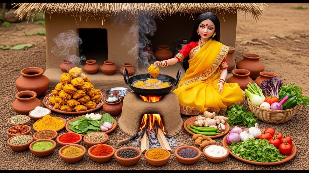 Miniature Doll Cooks Steam Momos With Gobi | Relaxing Indian Nanhi Rasoi Asmr
