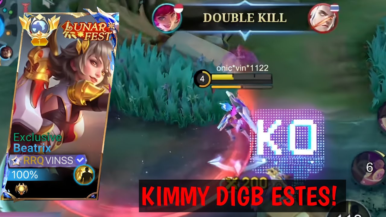 Outplay Beatrix VS Kimyy Gb Estes! Gua Pake War Cry Damage Gila!