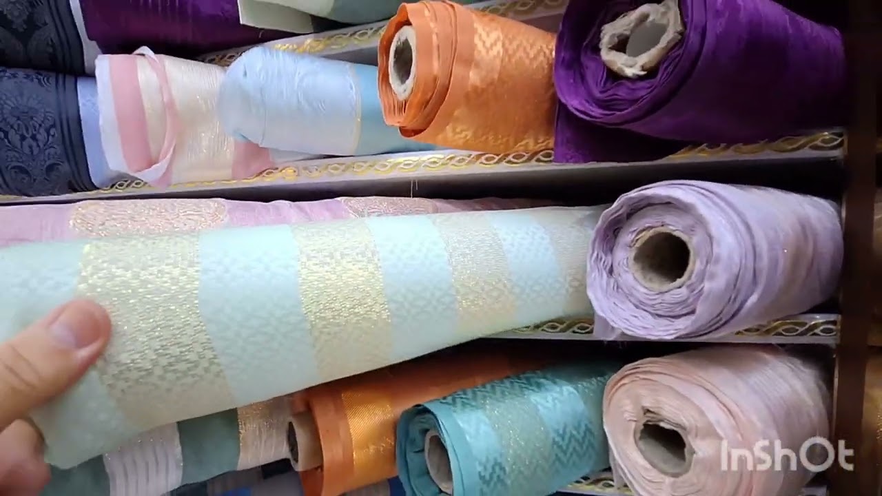 *الفيديو الأول 🎥 في المول 🏬 – كسوة الفخامة 👗 – أقمشة 🧵 ومخاوير ✨ جد رائعة – والأسعار مناسبة 💰* 🕋 🤲