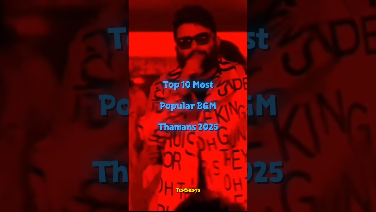 Top 10 Most Popular BGM Thaman 2025 || #shorts #bgm #bgms #thaman