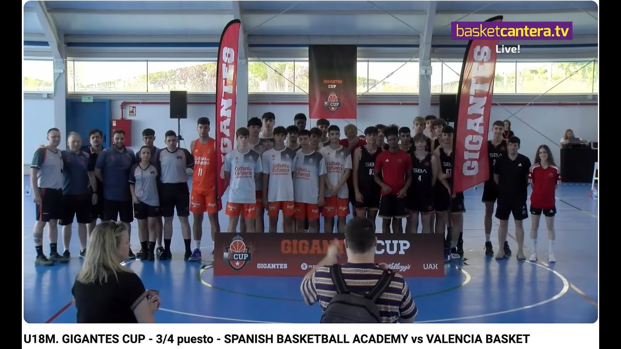 U18M. GIGANTES CUP - 3/4 puesto - SPANISH BASKETBALL ACADEMY vs VALENCIA BASKET